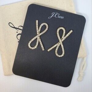 J.CREW SPARKLE BOW EARRINGS NWT SOLD OUT HTF RARE